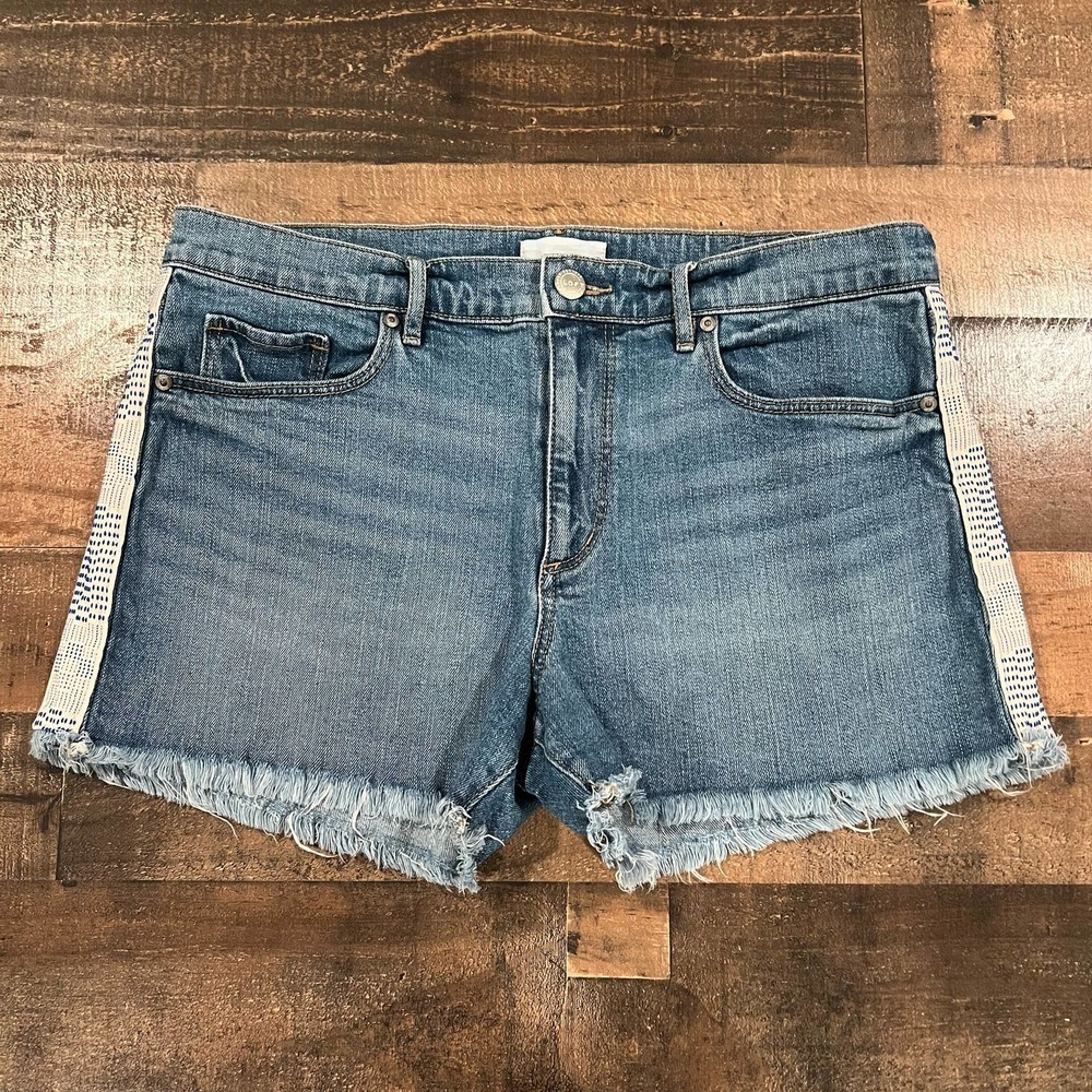 LOFT Side Stripe Cut Off Shorts - Picture 2 of 6